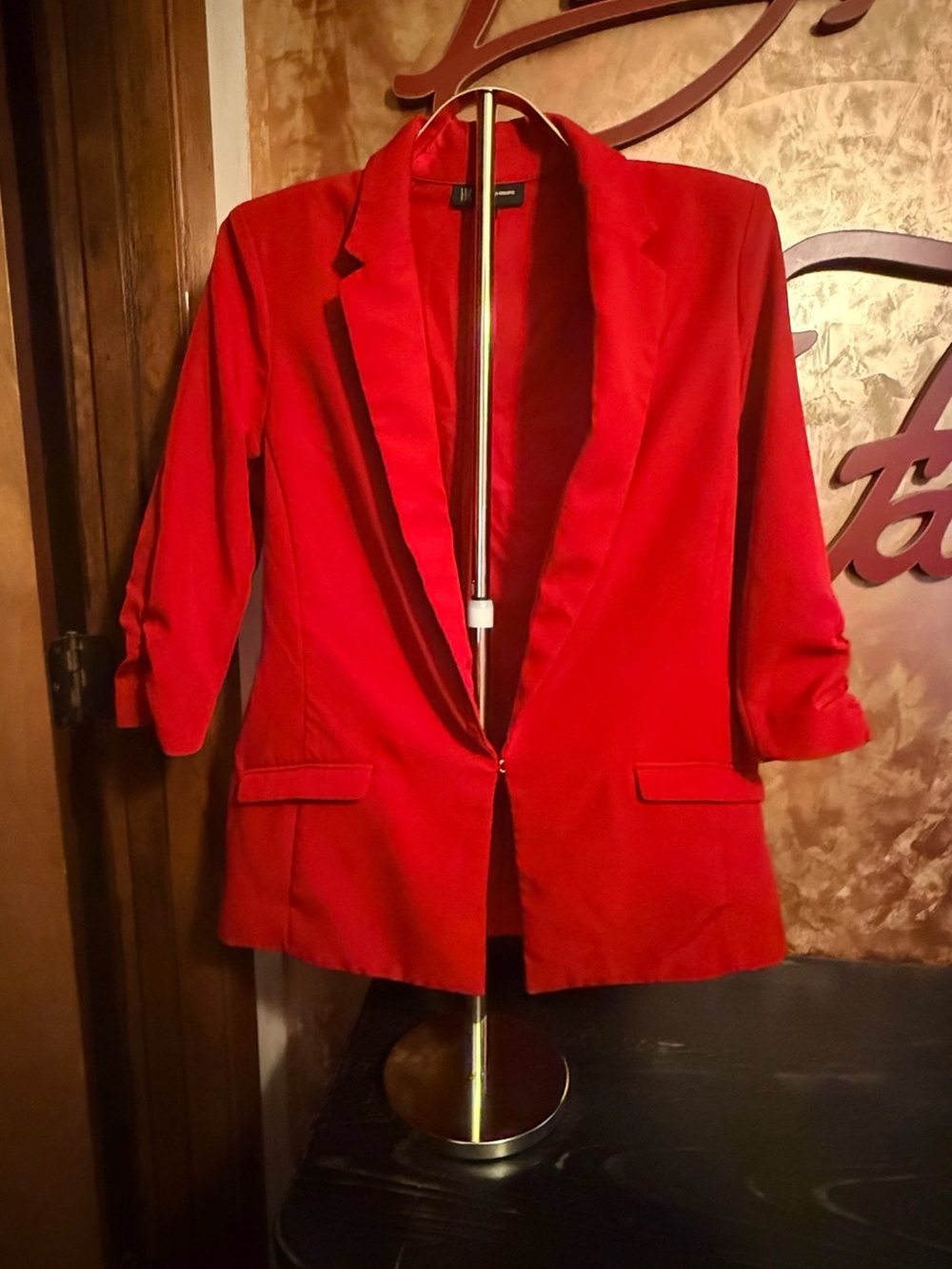 INC International Concepts Vibrant Red Blazer